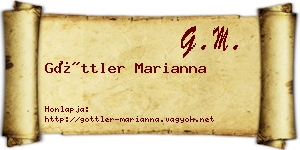 Göttler Marianna névjegykártya